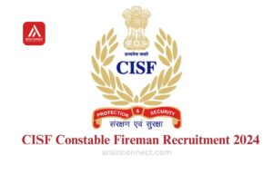 CISF Fireman Recruitment Jobs 2024