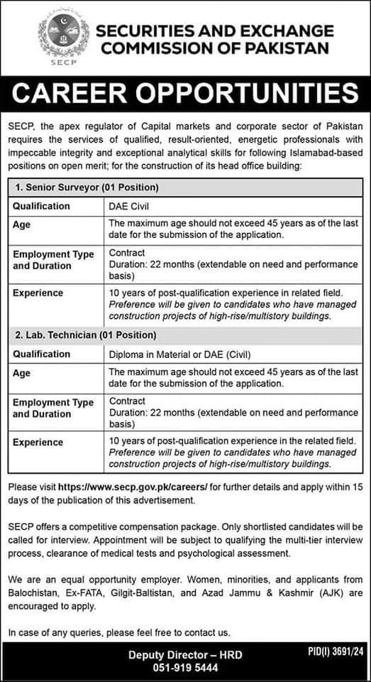 SECP Jobs 2024